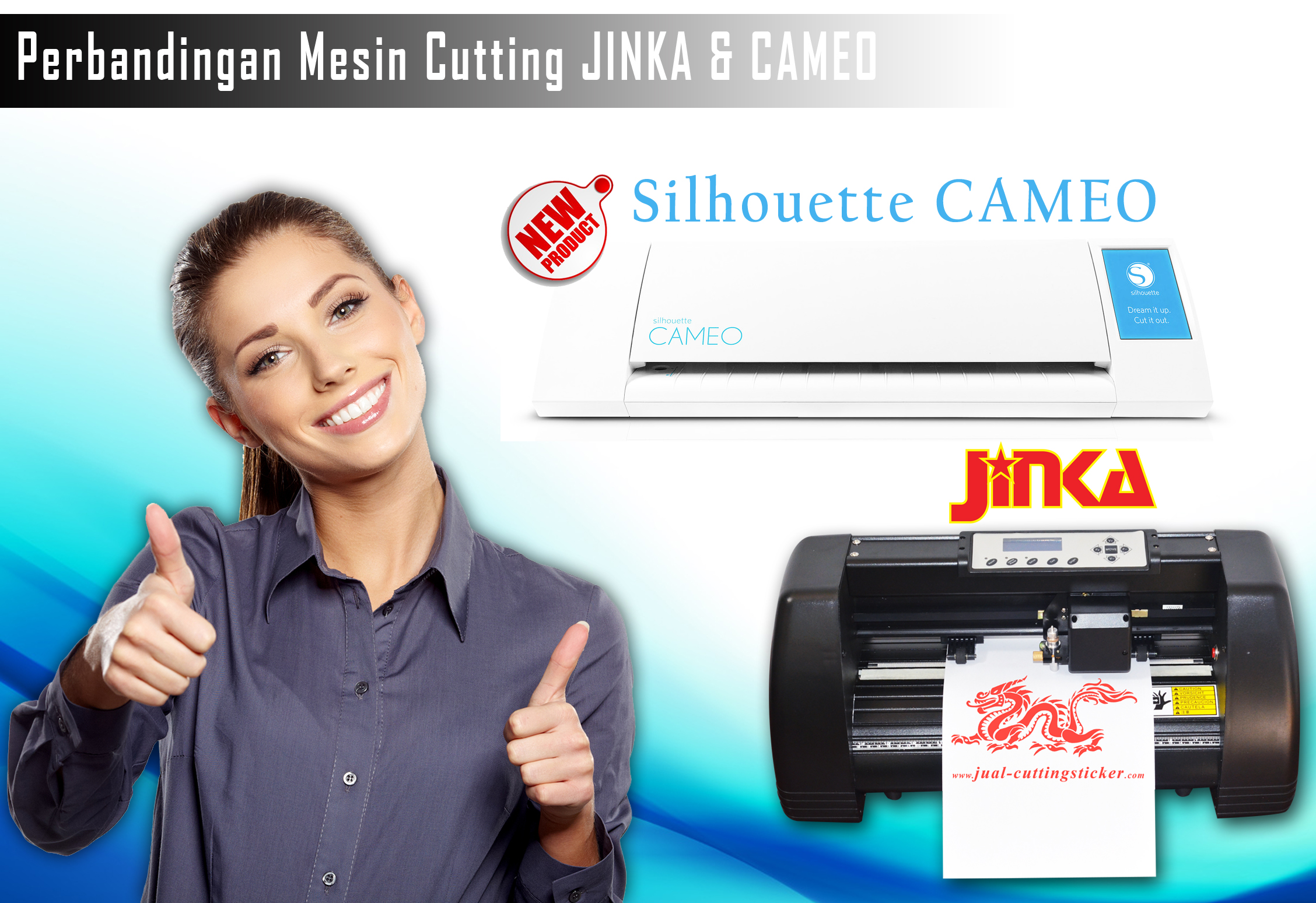 Perbandingan Mesin Cutting JINKA dan Silhouette CAMEO
